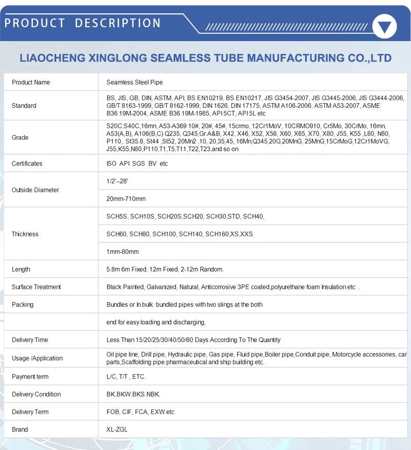 Decorative Factory Price Stainless Round Seamless Stainless Steel Pipe Industry