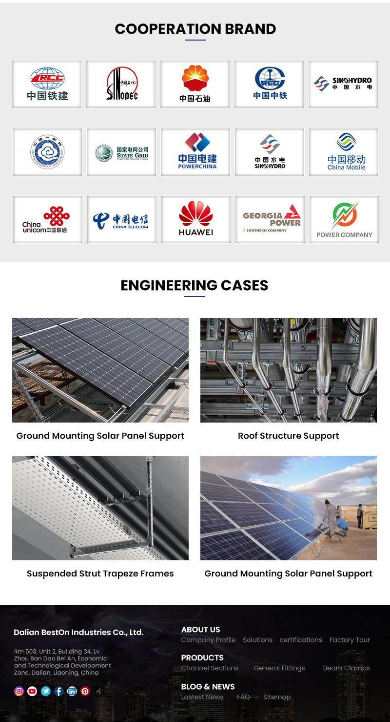 HDG Slotted Perforated Strut Channel Framing for Construction Building