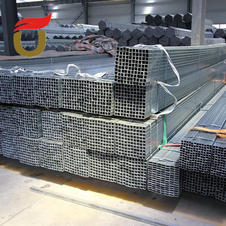 Building Material Galvanized Square Steel Pipes and Tubes for Shelter Structure