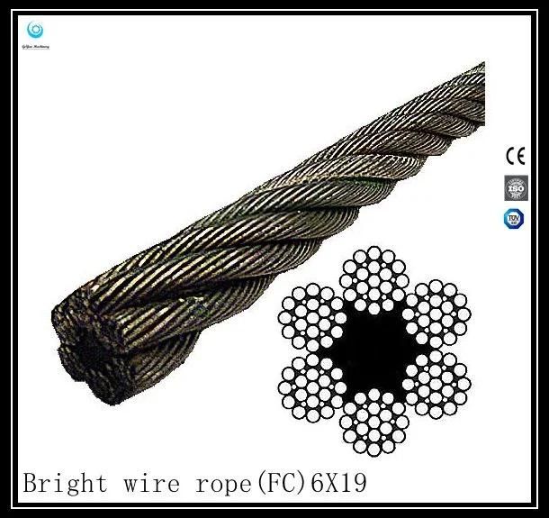 6*19 (FC) Bright/Galvanized /Stainless Steel Wire Rope