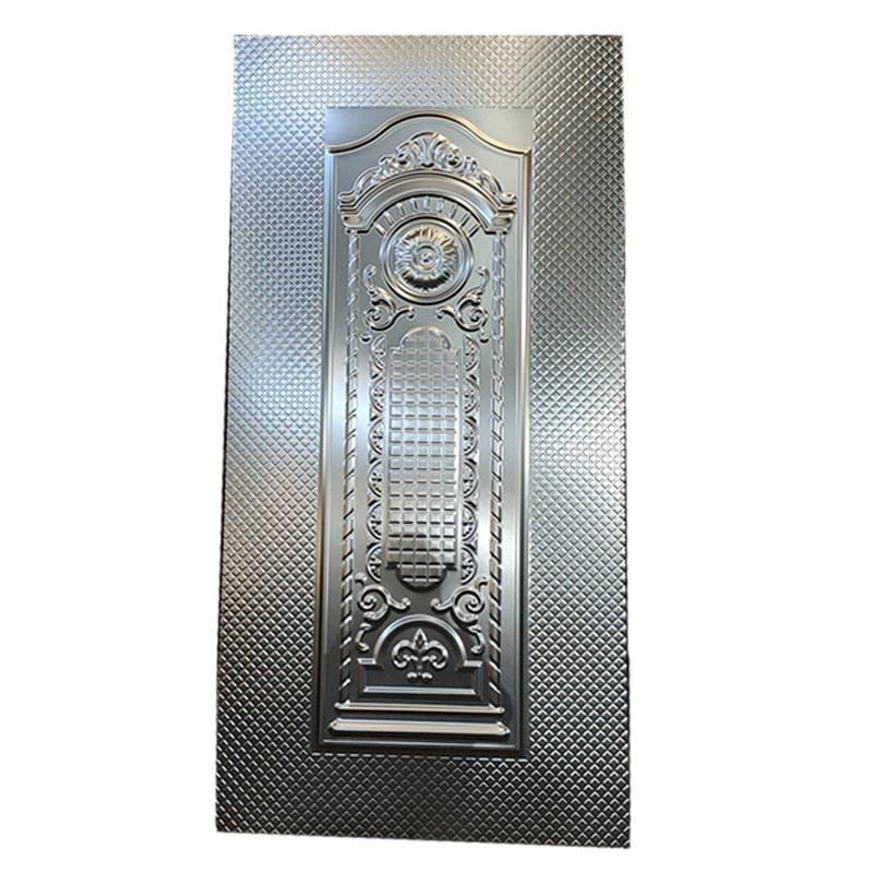 Tyd Customizable Cold Embossing Embossed Steel Door Skin Metal Stamped Steel Sheet for Door