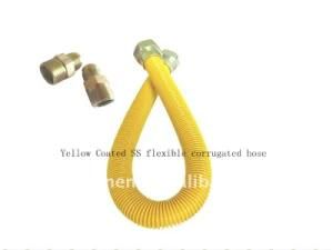 3/4&quot;I. D X 1&quot;O. D Yellow-Coated &amp; Stainless Steel Gas Meter Connectors