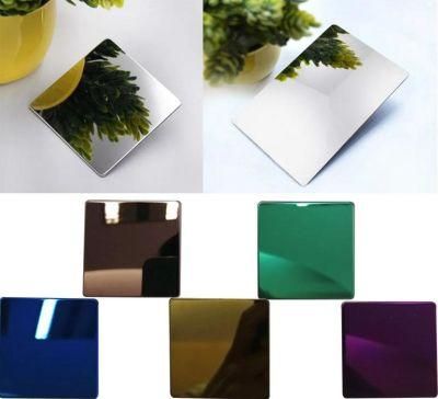 SGS Certification SUS 304 430 Food Grade Hairliner Color Stainless Steel Decorative Plate