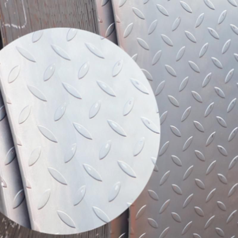 HRC CRC Steel Sheet ASTM AISI Embossed Carbon Steel Sheet Q245 Q345 Hot Rolled Plain Checkered Steel Plate 5mm Steel Checker Plate