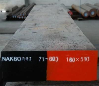 Nak80/1.2796/P21 Steel Flat Bar/Steel Plate/Steel Block/Forged Block/Plastic Mold Steel