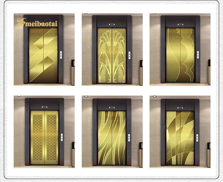 Color Decorative Stainless Steel Sheet Elevator Etching Customized Pattern Stainless Steel Sheet