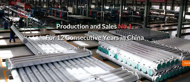 China Youfa DN15-DN200 HDG Welded Ms Steel Tube Galvanized Zinc Coating 220GSM