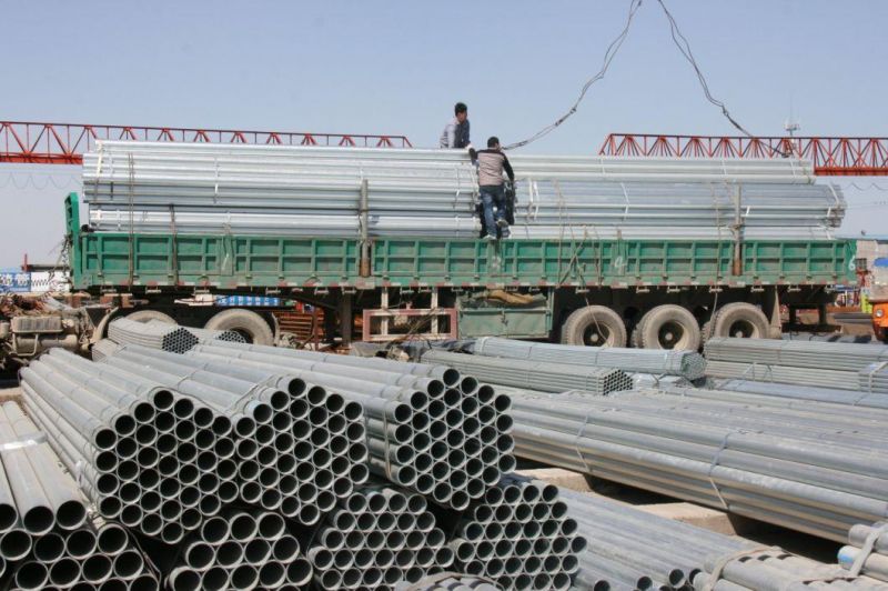 Construction Use Gi Round Steel Tubes Seamless Zinc Coated Mild Carbon Galvolume Steel Pipes Manufacturers Hot Dipped Galvanized Steel Pipe