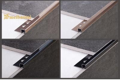 Reasonable Price High Strength PVD Color Coating Polish Finish Stainless Steel Material Wall Tile Edge Trim