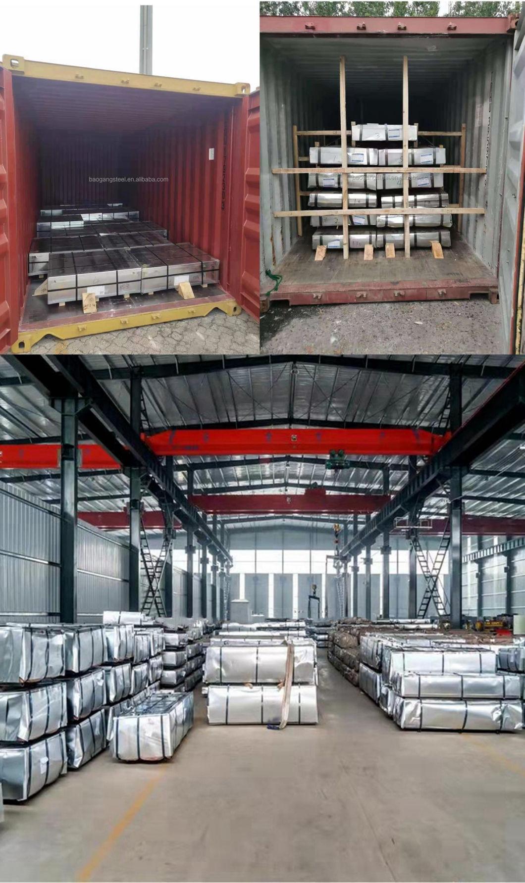 Galvanized Steel Sheets Roofing Sheets ASTM JIS Manufacturing Stock Building Material 4X8 Corrugated for Steel Fence