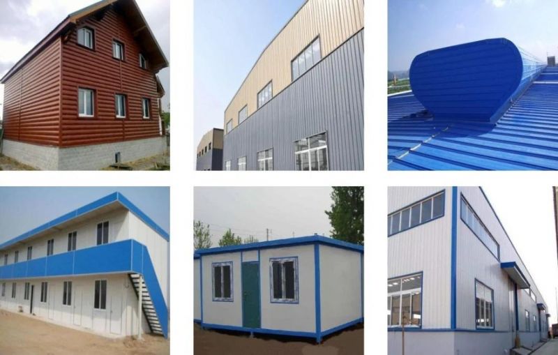 Stock Construction Material Galvanized Steel Color Coated Corrugated Roofing with ISO