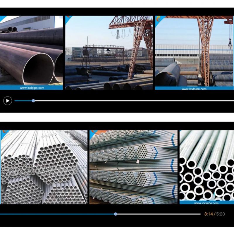 Galvanized Steel Pipe/ERW Steel Pipe/ Carbon Steel Pipe/ Round Pipe for Greenhouse