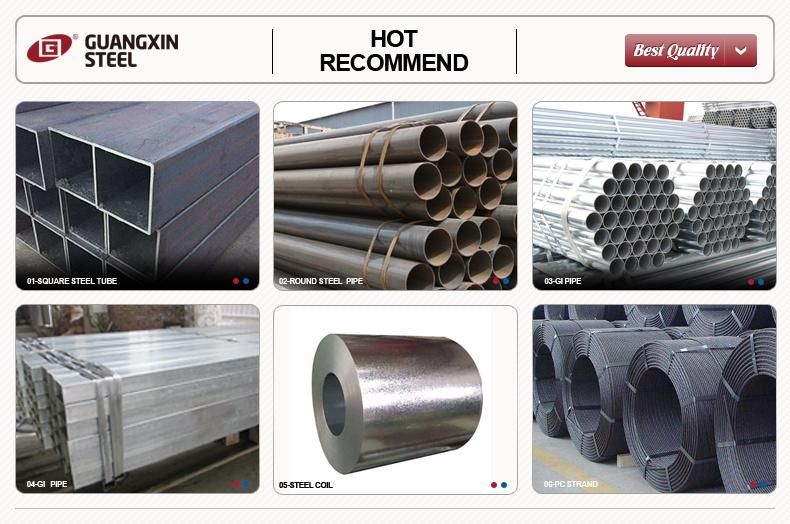 Construction Galvanized Steel Square Pipe