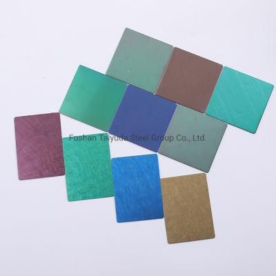 201 J1 J2 J3 J4 J5 Cooper Color Coating Stamped Polished Ba 1220X2440mm Inox Steel Panel