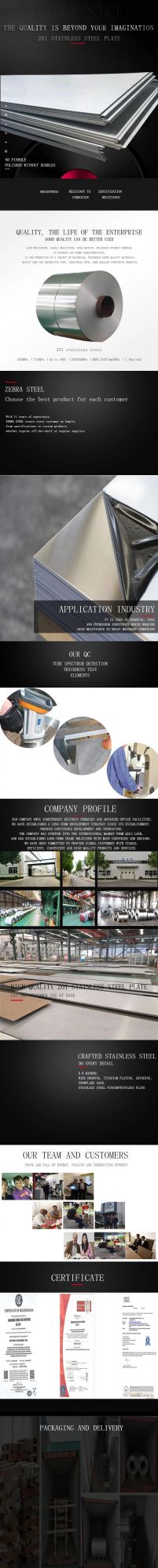 Free 201 Steel Sheet