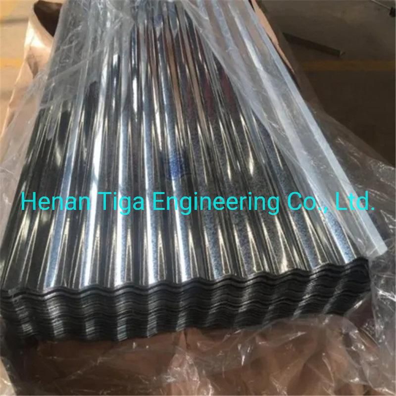 0.12-0.6mm Zinc Coated Zero Regular Spangle Hot Dipped Corrugated Galvanized Roofing Sheet