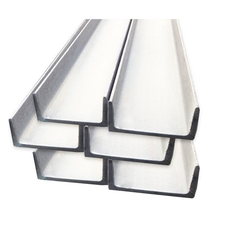 304 316L Standard Sizes U Channel Steel Stainless Steel Channel U-Shaped Customizable Galvanized Steel Channels