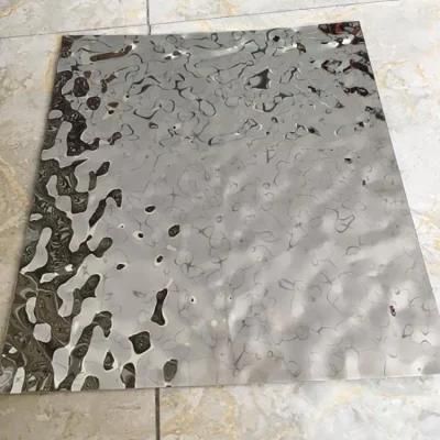 Water Ripple Stamping Ceiling Wall Plate 201 Stainless Steel Sheet