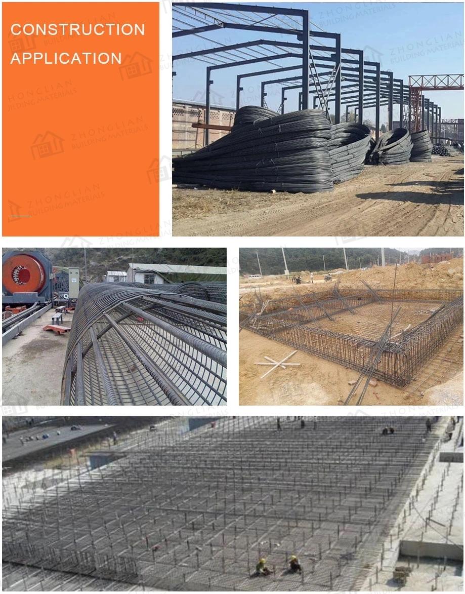 Grade 60 Ss400 S355 HRB335 HRB400 HRB500 Iron Deformed Steel Bar Rod Hot Rolled Steel Rebar for Building Construction