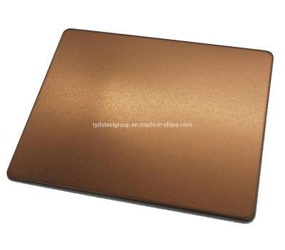 Copper PVD Titanium Slit Edge Bead Blast Decorative Plate Stainless Steel Sheet