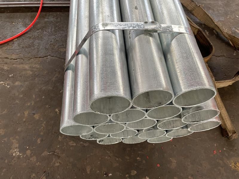 Manufacturer ERW Welded Steel Pipe Iron Black Tube Gi Galvanized Steel Pipe for Construction