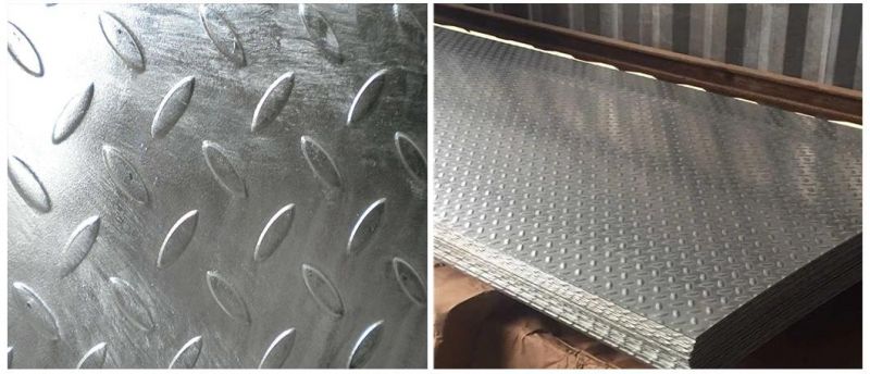 A36 Ss400 St52 Tear Drop Chequer Steel Carbon Checkered Plate