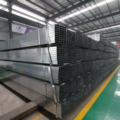 Galvanized Steel Tube / Square Pipe Size 50 X 50 X 2 Galvanized Square Tube