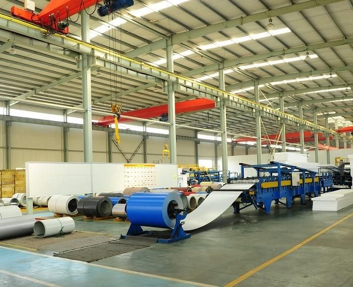 0.12mm-0.6mm Thickness Wiskind Cold Rolled Color Coated Corrugated Steel Roof for Warehouse