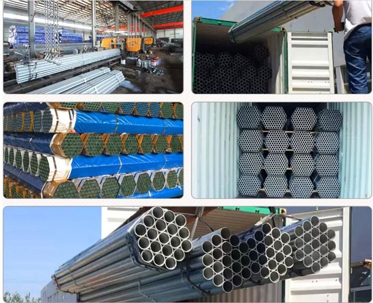 Round Hot DIP 2" Galvanized Mild Steel Pipe Sch40 Galvanized Steel Pipes for Construction Industry