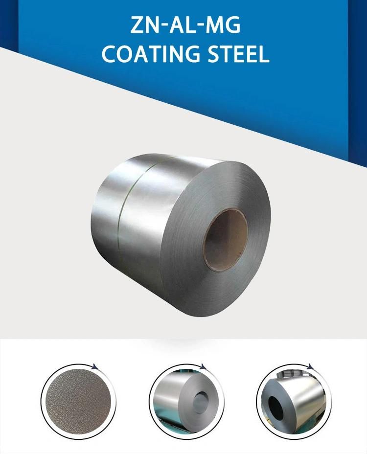 Hot Dipped 1.7mm Zn Mg Al Steel Zinc Aluminum Magnesium Alloy Coated Steel