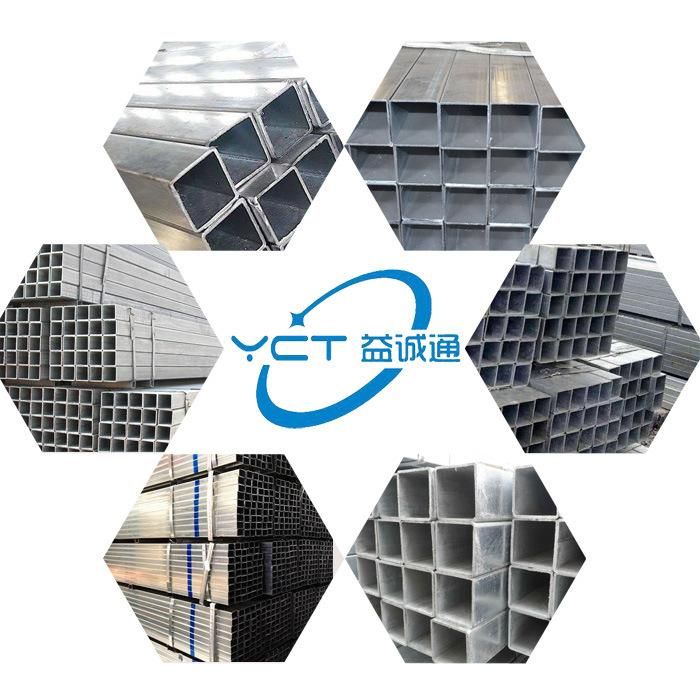 Hot Dipped Galvanized Rectangular Pipe Gi Shs / Rhs Hollow Tube