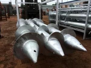 219mm Flange Seamless Ground Steel Pile