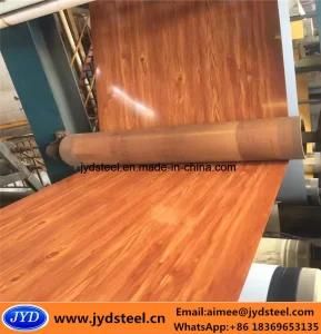 Wooden Pattern PPGI Steel Coil with Plastic Protective Film