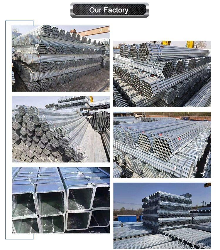 Hot DIP Galvanized 304 Hollow Gi Galvanized Oil ERW Carbon Ms Round Low Carbon Seamless Steel Pipe