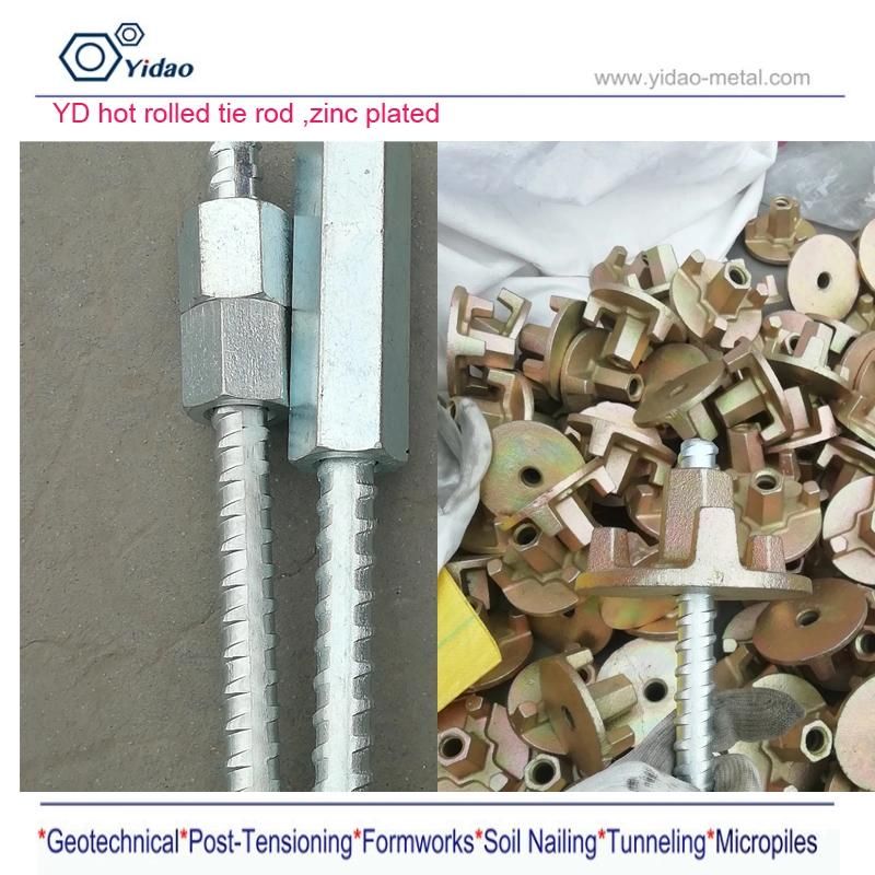 Form Tie Rods for Formwork and Sheet Piling