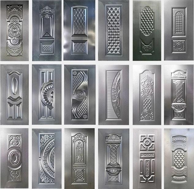 Sheet Metal Door Design Embossed Door Panel Steel Door Skin