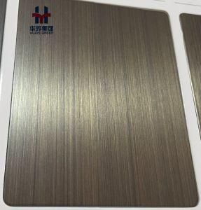 Bronze Hairline Stainless Steel Color Decorative Sheet and Plate Copper Coated