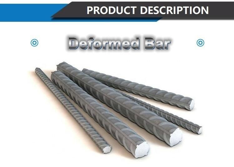 Hot Rolled Gr60 40 Y12 HRB400 HRB500 Tmt Steel Bar Low Carbon BS449 B500b DIN488 6m 9m 12m Steel Rod Building Material Steel Rebar for Construction