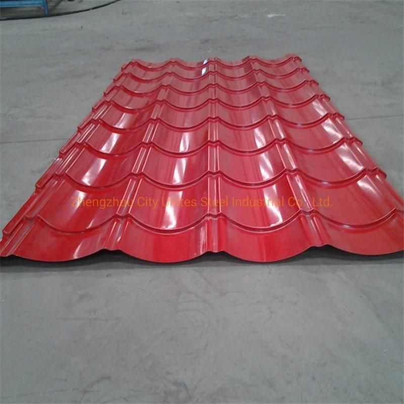 Excellent Corrosion Resistant Colorful Glazed Aluzinc Coated Steel Roofing Sheet