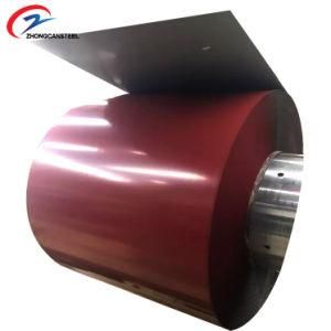 PVDF SGS 0.12mm Thickness Factory Ral Color Coated Prepainted Steel Coil for Sandwich Panel
