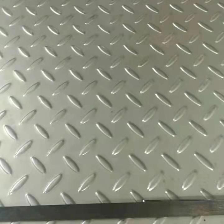 Stainless Steel Checkered Sheet Lentil Flower Stainless Steel Plate for Decoration