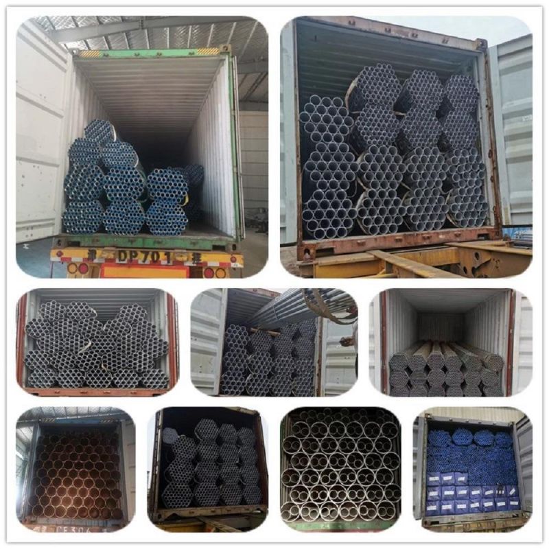 Good Quality Q345 Q235B ERW Black Round Steel Welded Pipe