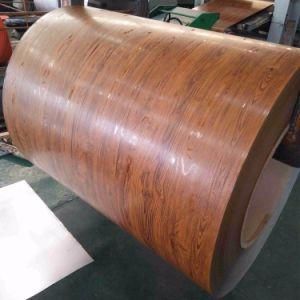 Wooden Grain Design Prepainted Galvanized PPGI for Building Construction