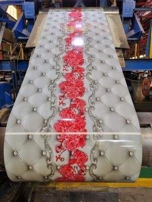 Flowers Character Pattern Printed PPGI/PPGL Steel Coil