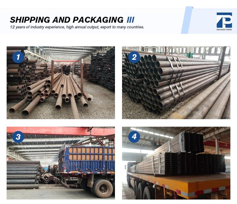 Mild Steel Black Round Pipe for Construction Material API Steel Pipe