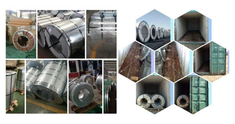 Galvanized Steel Coil SGCC, Dx51d and Q195 Steel Coils 0.12-1.2mm Thickness Zinc Coated Cold Roll Metal Coil for Construction