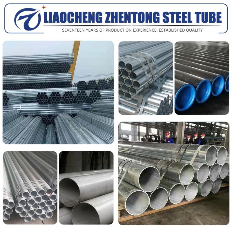 Factory Direct Durable Round Hollow Tube Galvanized Rectangular Steel Pipe