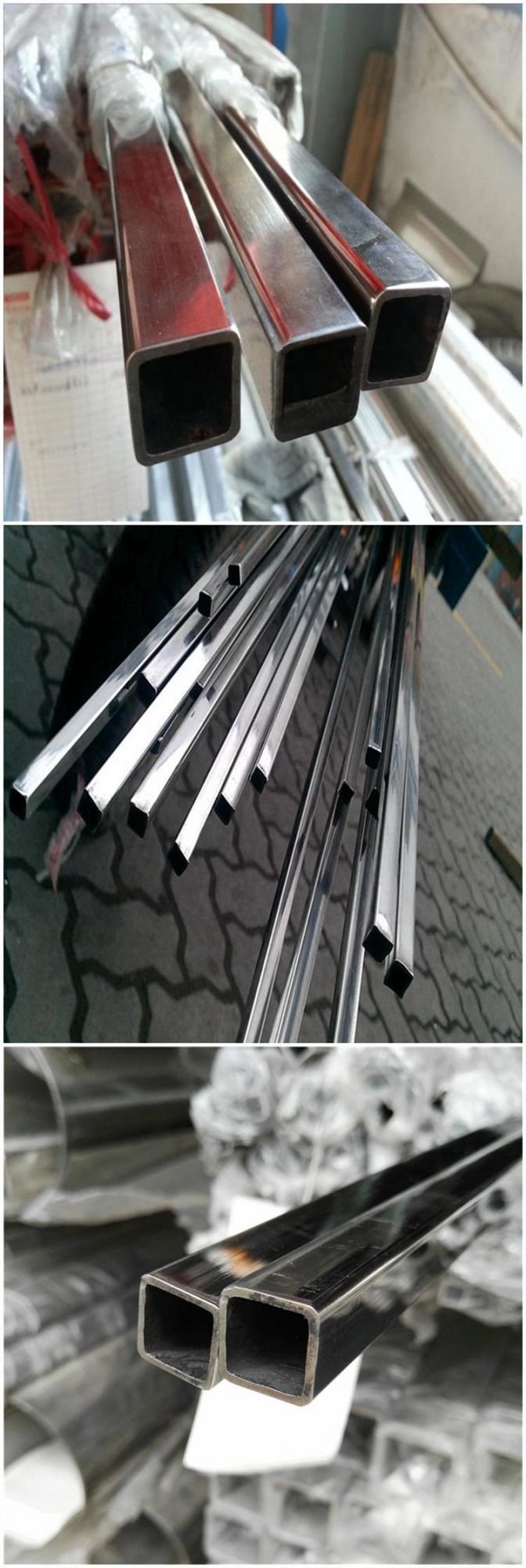 Rectangular Tube 201 304 316 430 Stainless Steel Welded Pipe
