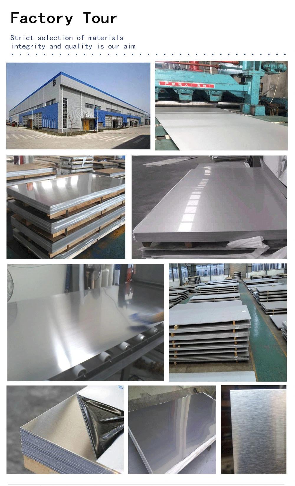 AISI ASTM 201 304 310S 316L 321 4X8 20mm Thick 2b Metal Stainless Steel Sheet Plate