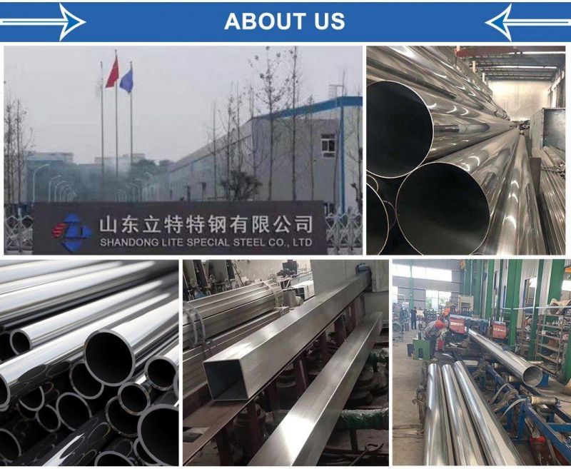 Customized ASME/ASTM SA/A26 304 316 316L 430 310 310S Seamless Stainless Steel Round Pipe